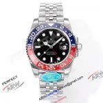 Clean Factory 1:1 Clone Rolex GMT Master II Pepsi Bezel Black Dial 3285 Watch